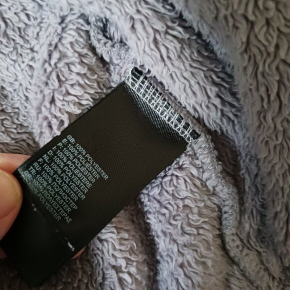 The North Face Jacket Coat Sz 5 Fleece Hood Gray Pink Denali Zip Toddler Girls - Picture 6 of 9